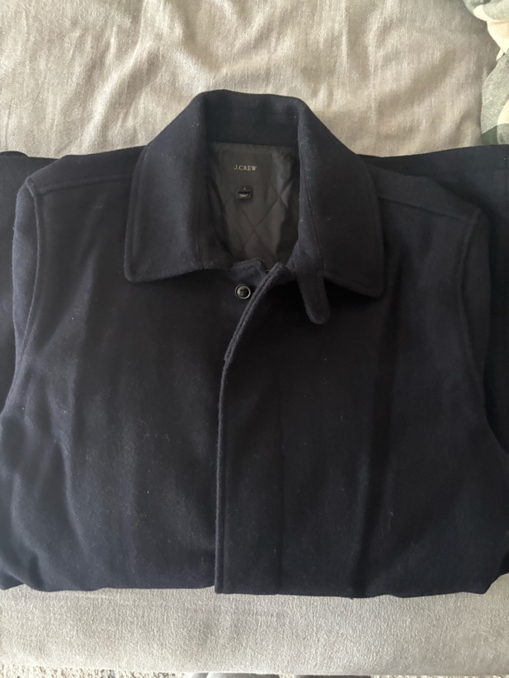 J. Crew Navy Wool Car Coat